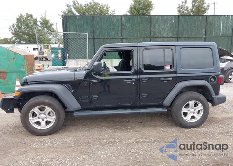 2021 Jeep Wrangler Unlimited Sport S 4X4 z USA, uszkodzony, nr VIN 1C4HJXDG9MW853726